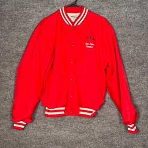 Swingster State Farm Insurance Hurricane Hugo 1989 Letterman Jacket Mens Large